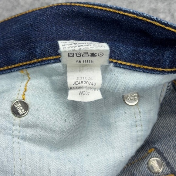 Simon Spurr Jeans Mens 38x32 Blue Selvedge Denim Resin Rinse Straight Leg USA - Picture 9 of 15